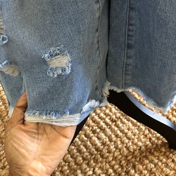 Cute wide leg high waist denim capris - Picture 16 of 16